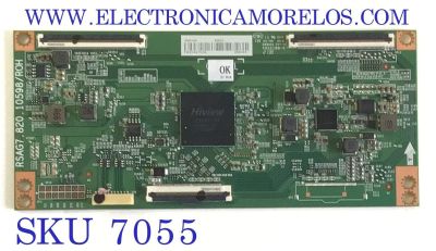 T-CON ORIGINAL PARA TV TOSHIBA / NUMERO DE PARTE 296184 / RSAG7.820.10598/ROH / PANEL HD650Y3U73-TAL5KT\S0\GM\ROH / DISPLAY HV650QUB-E9D / MODELO 65M550KU 65M550U